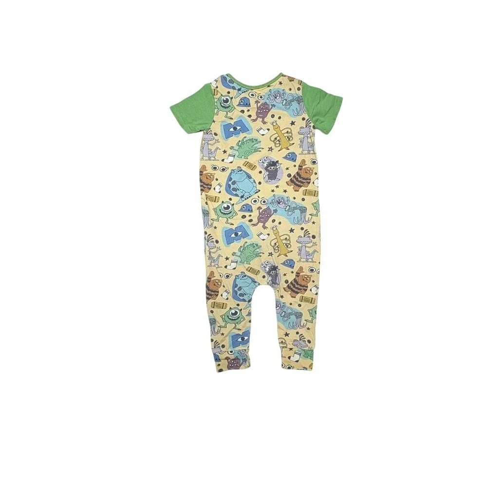 RAGS to Raches X Disney Pixar Monsters Inc. Yellow Romper 18-24 Months Toddler